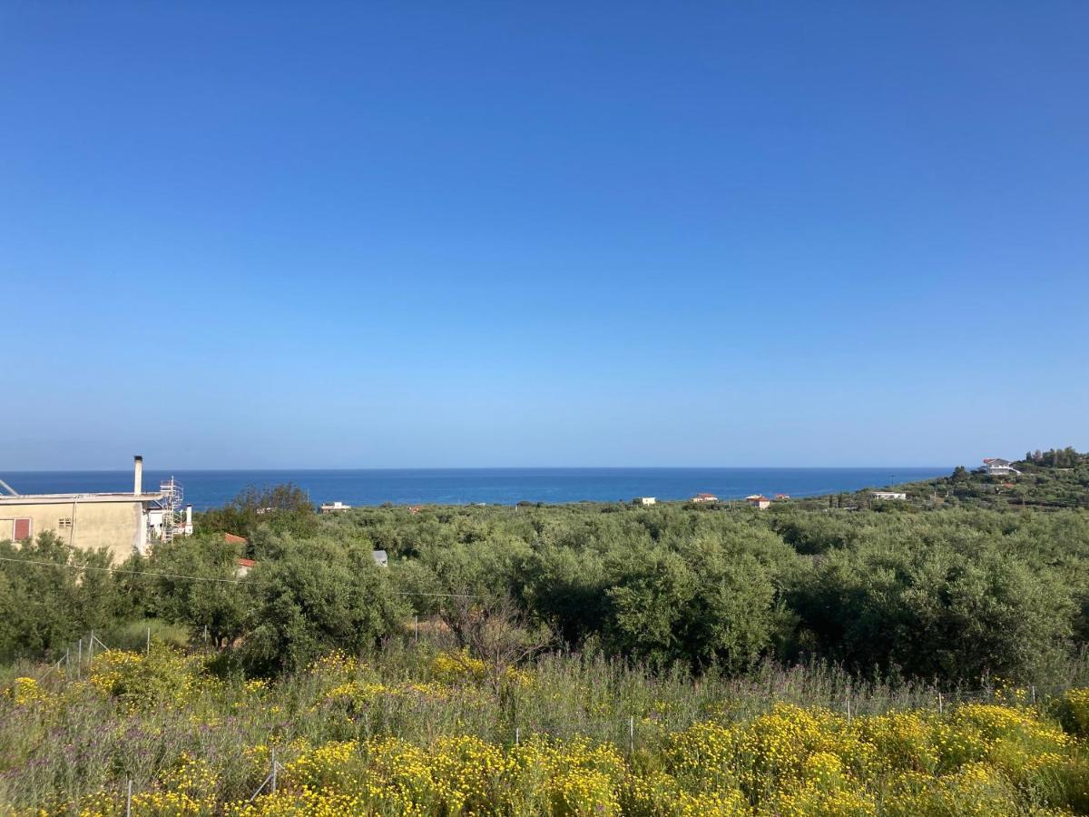 Villa Blue Cocoon - Chrani Messinia Peloponnese- Sea View 800 M From Beach Exteriör bild