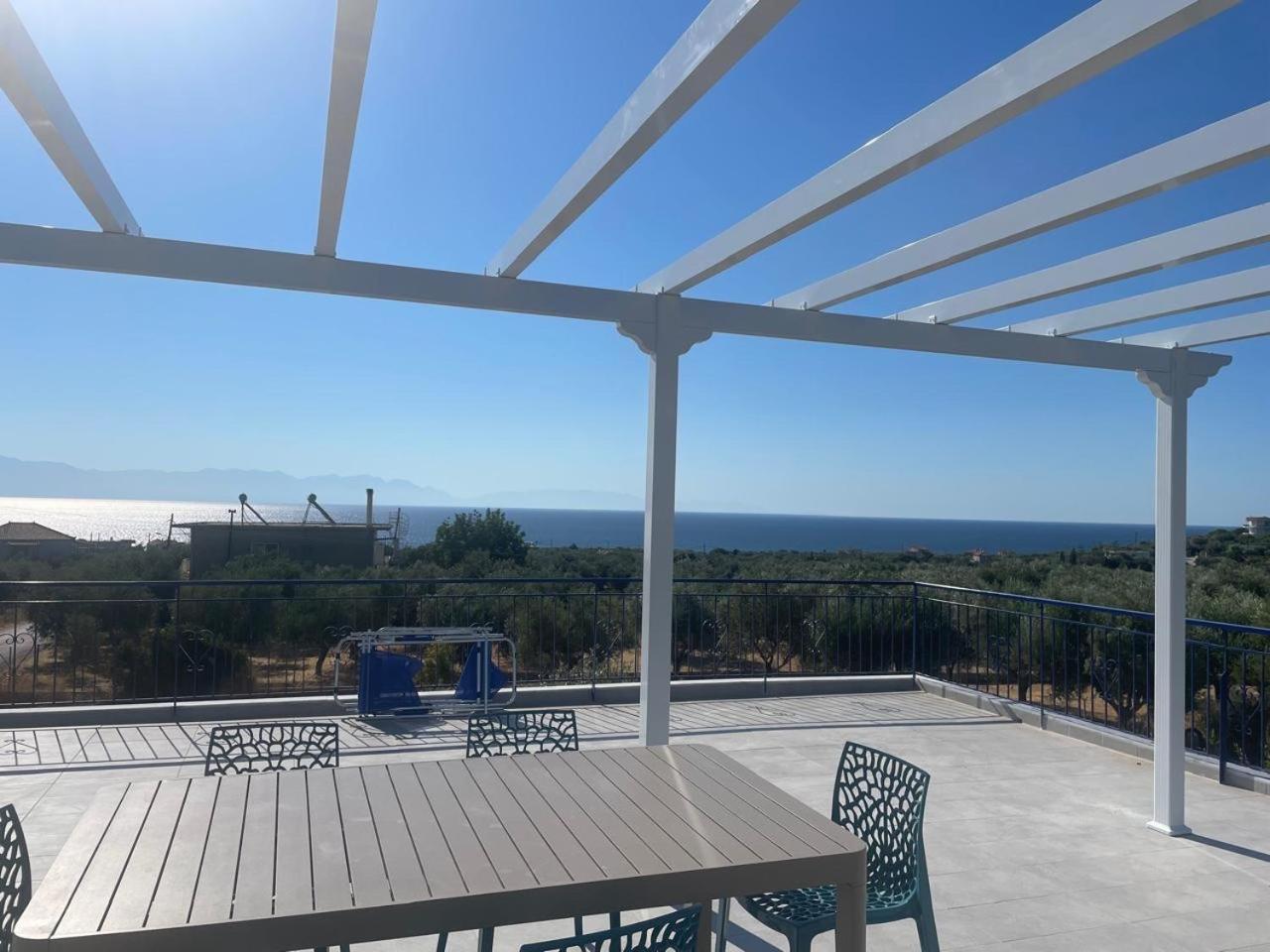 Villa Blue Cocoon - Chrani Messinia Peloponnese- Sea View 800 M From Beach Exteriör bild